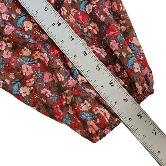 Daytrip‎ Floral Bodysuit  Size L  Pink Snap - Picture 14 of 15